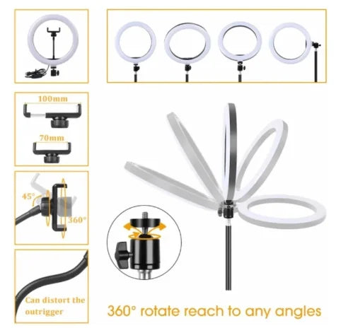 Luz de Led com Tripé (Ring Light)